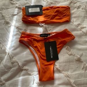 PrettyLittleThing orange bikini